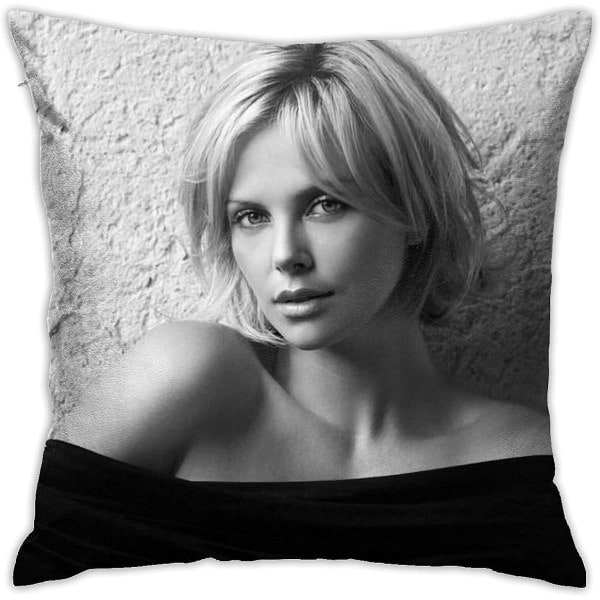 Charlize Theron Kuddfodral Dubbelsidigt Tryck Kuddfodral Mjuka Kuddfodral Dorm Inredning För Vardagsrum Sovrum Örngott