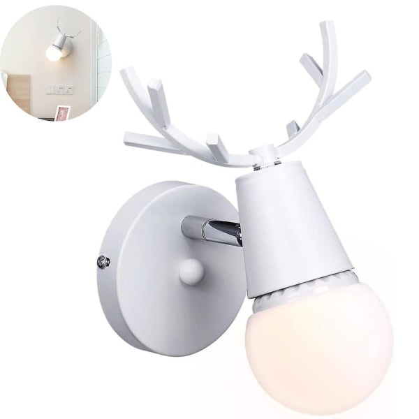 Creative Wall Light Modern Base Deer Head Nordic Style For Sovrum