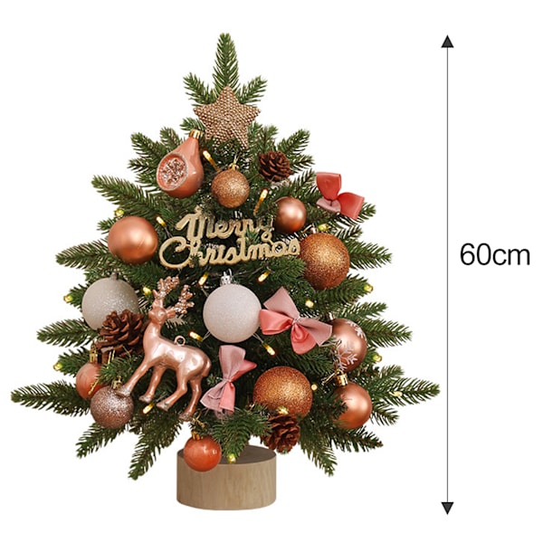 Små Konstgjorda Julgranar, Bordsskiva Mini Julgran, Förbelyst Julgran Skrivbordsdekorationer för Jul