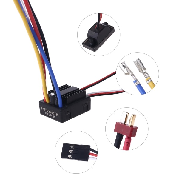 Vandtæt ESC 1:10 1/8 WP 80A Crawler Børstet Hastighedskontrol med Programmering