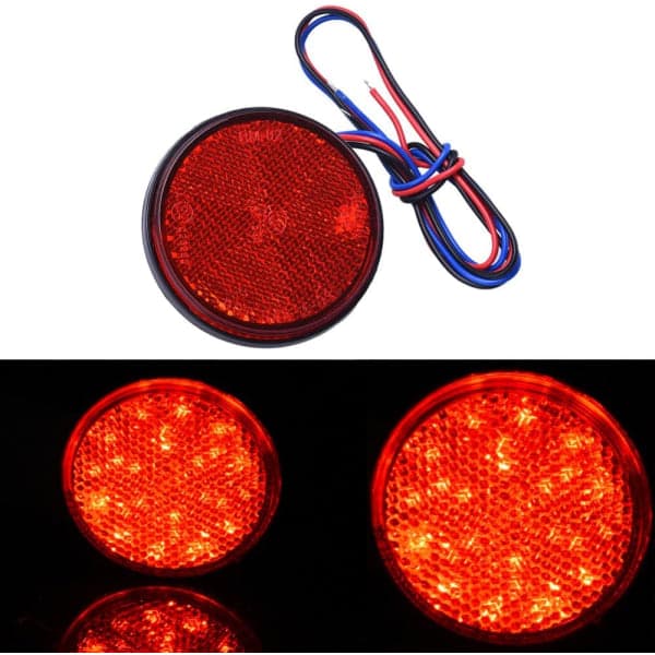 (Punainen) LED-perävaunulamppu, 12V Perävaunun takavalot 2 kpl LED-perävaunu