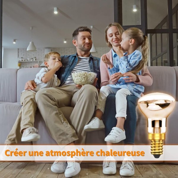 25W E14 Lavalamp pære R39 Reflektor Glødepære 25W E14 R39 Lavalamp pære (4 stk.) [Energiklasse A++]