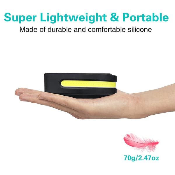 Hodelykt LED Oppladbar USB Jogging Hodelykt, Hodelykt LED