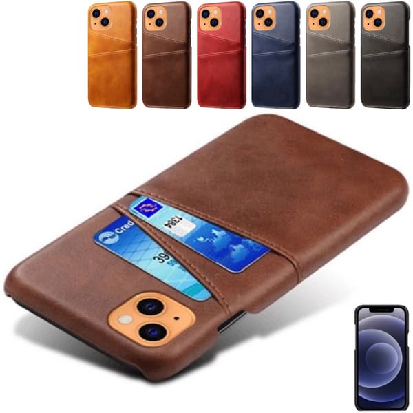 iPhone 13 kortfodral - Brun Brun Iphone 13