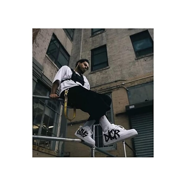 Hip Hop Streetwear Miesten Rintareppu Laukut Toiminnalliset Vyölaukut Säädettävät Taskut Liivi