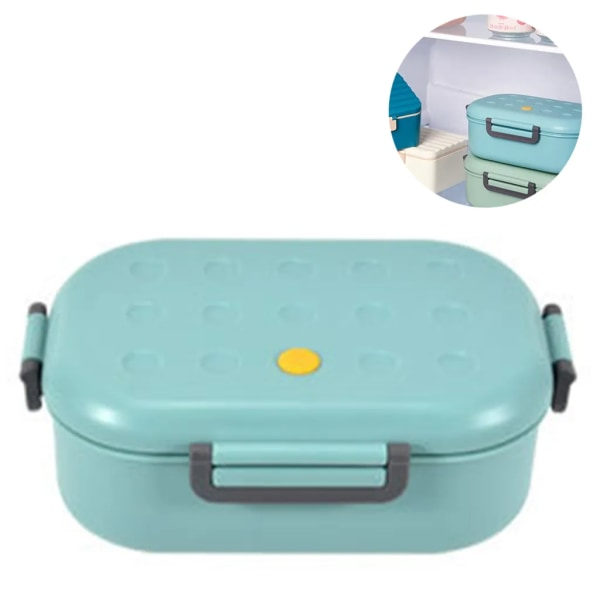 Läcksäker Bento Lunchbox/Metallbehållare med Isolerad Lunchpåse BPA-fri 1000 ml, Blå