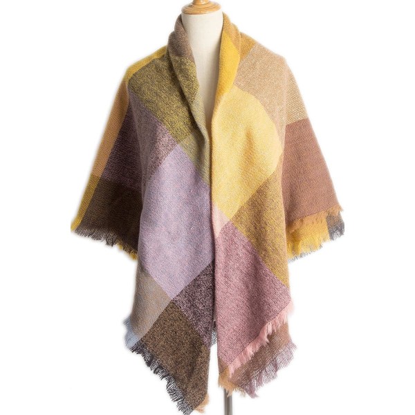 Blød Rutet Sjal Varmt Tartan Sjal Kappe Filt Sjal Mode Wrap