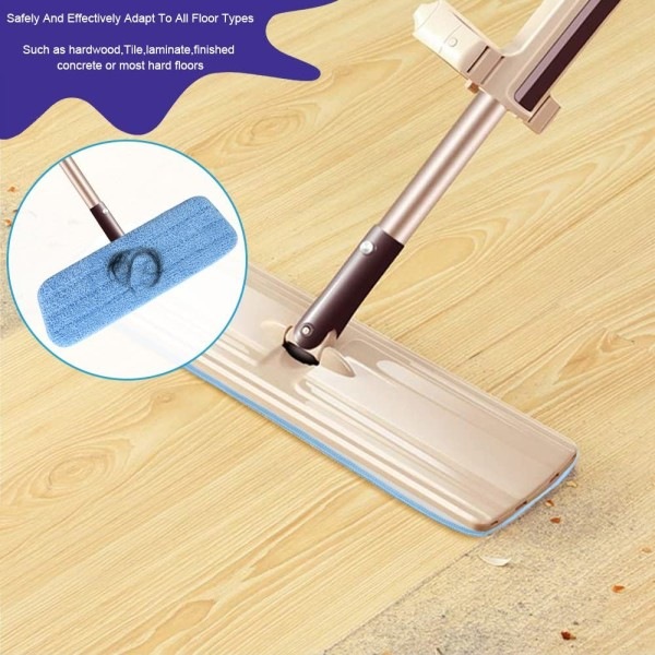 6 stk. Erstatningsmopp Rengjøringsbeskyttelse Cover 42*14,5 cm