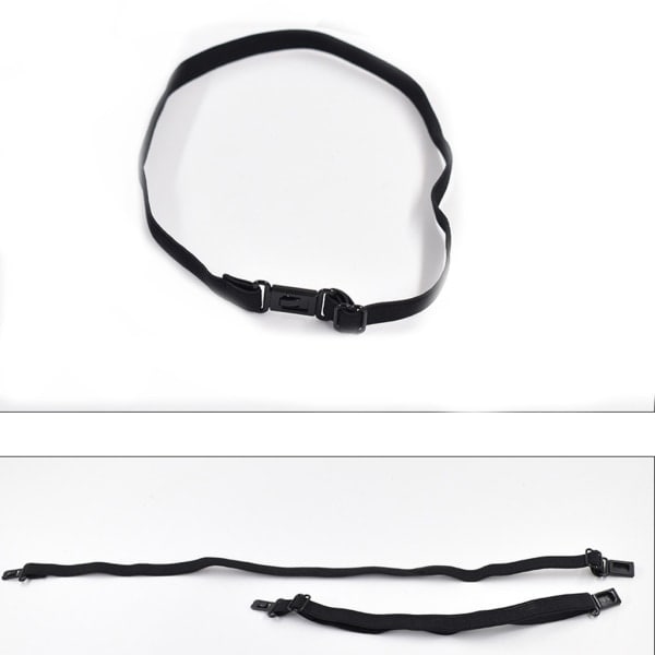 10 stk DIY-tilbehør slips Justerbart belte Elastisk stroppforlenger med klips