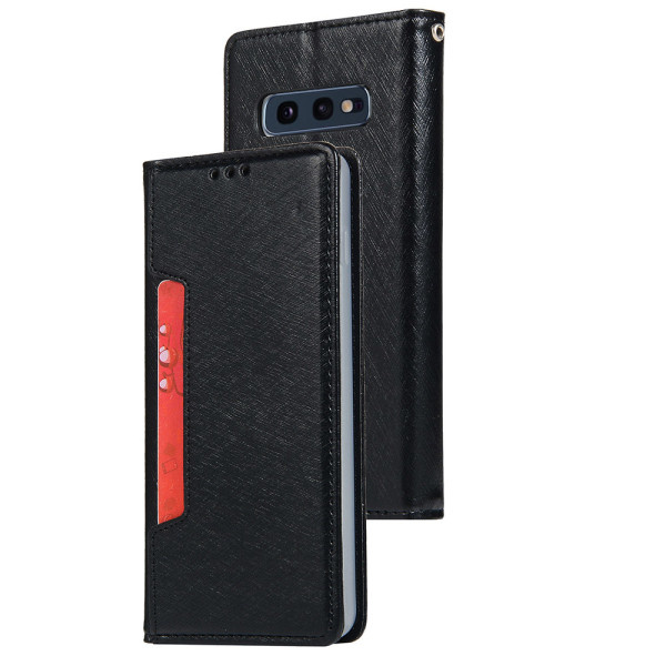 TG Samsung Galaxy S10E - Praktisk Floveme Pengetæske-etui Sort