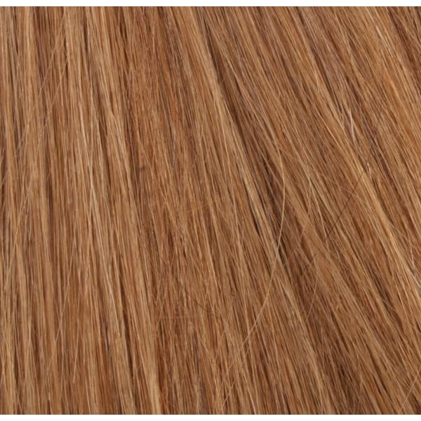 #12 Ljusbrun - Alkuperäinen äkta löshår remy nagelslingor Ljusbrun 45cm 0,5g 25st