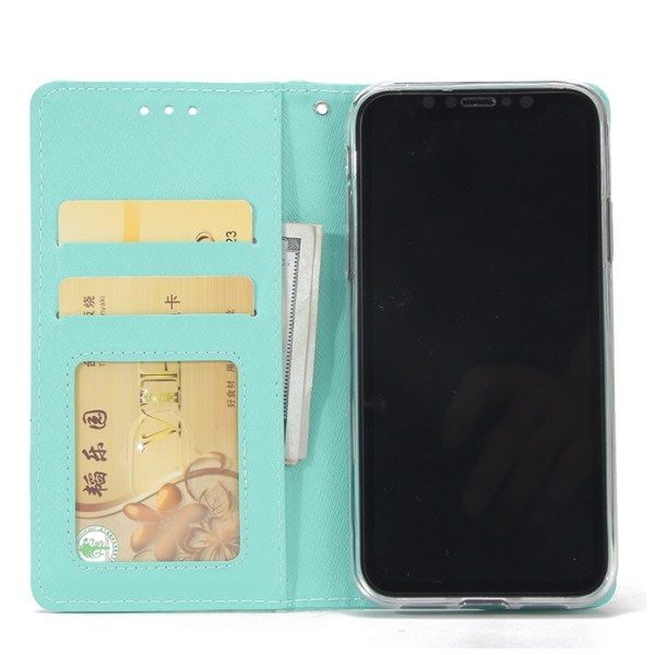 TG NKOBEES Smarta Plånboksfodral til iPhone X/XS Svart