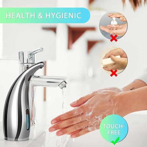 Automatic Soap Dispenser, Electric Soap Dispenser with Sensor, IPX6 Waterproof