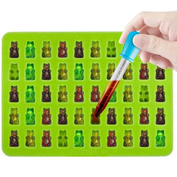 3-pack godisformar Silikon Gummy Bear Formar Silikonformar