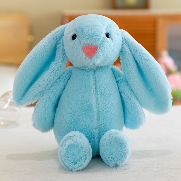 Udenrigshandel sød kanin plys legetøjsdukke Påskehare dukke otte-tommer gribemaskine dukke Gray Bunny 45CM