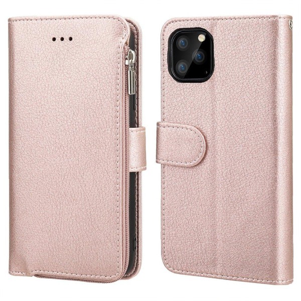 TG iPhone 11 Pro Max - Smart Lommebokveske Rosa Gull