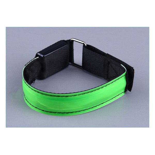 TG 4-pakks oppladbare LED-lysende armbånd LED-reflekterende BH