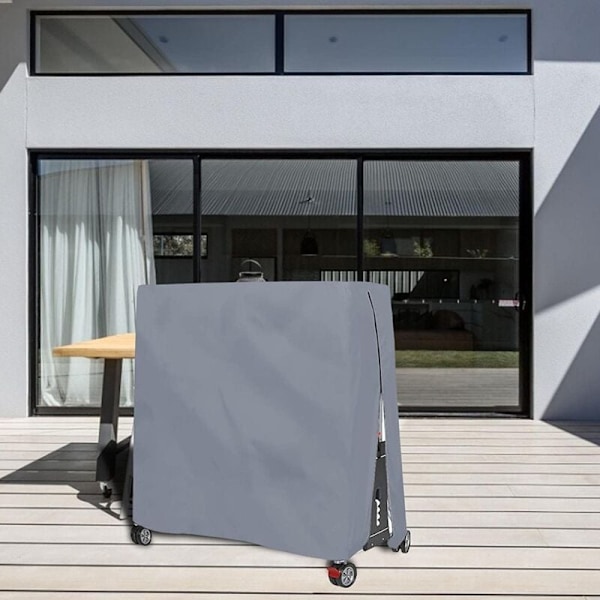 Udendørs Vandtæt og Støvtæt Bordtennisbord Cover Ping Pong Bord Cover 165x70x185cm