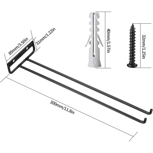 2 stk. Hengevinstativ, vinglassholder for stilk
