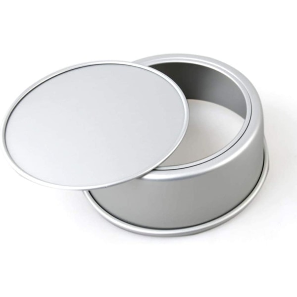2-pack 10\" x 3\" rund tårtform i aluminium med löstagbar botten