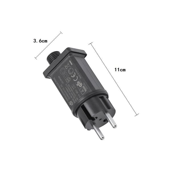 12V LED strømforsyning, LED transformator IP44 lavspenning LED adapter driver for julelys, lyslenker (1 stk)