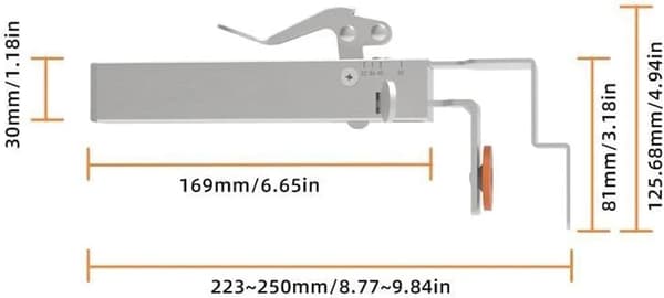 Adjustable Drawer Fixing Clamp, Universal Cabinet Installation Clamps, for Easy and Quick Installation of Drawer Front Panel (2 pcs)