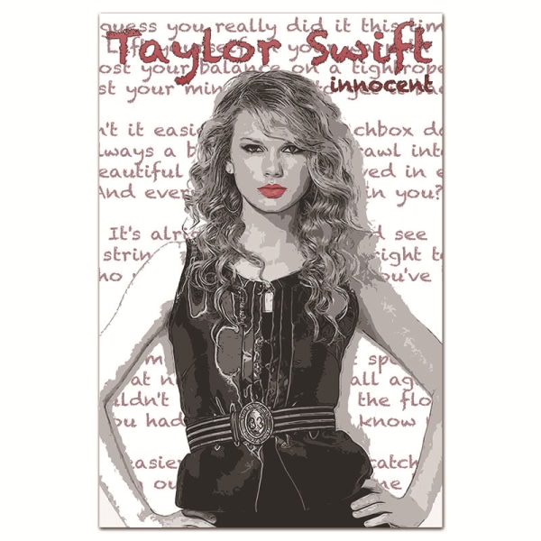 Taylor Swift Perifer Poster Gobeläng Stil 12 40*60CM