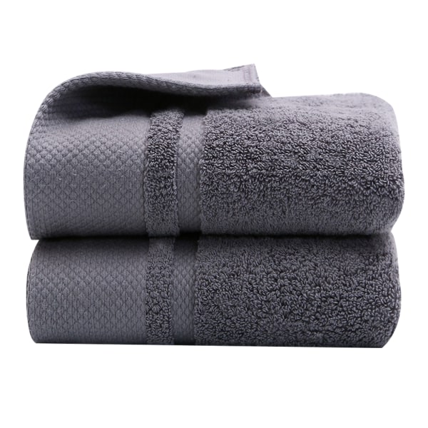 Set med handdukar för badrum, ansiktshanddukar i 100 % bomull, supermjuka Grey