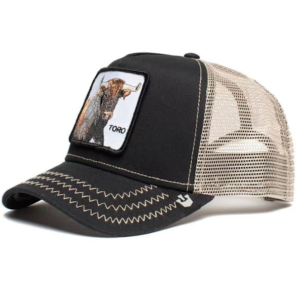 Svart Panter Mesh Keps för Vuxna Sommar Baseballkeps Truckerkeps BLACK BUFFALO