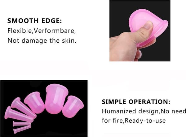 Cellulitekopper - Kopping mot cellulitter - Premium kvalitets koppingsett (7 deler) - Koppingskopper - Hele kroppen - Koppingskopper massasje