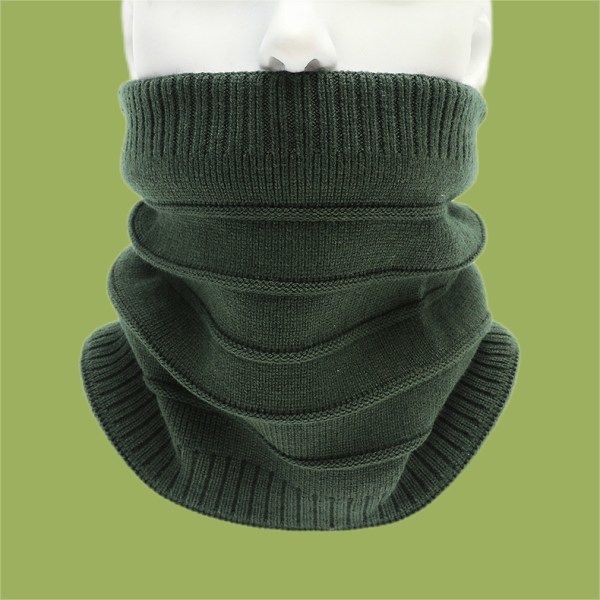 Varm raidallinen fleece-huivi