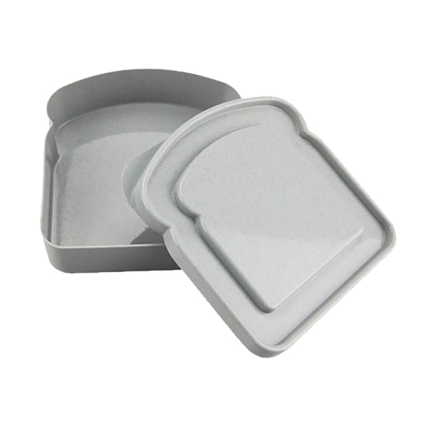 Smörgås Lunchbox Smörgåsbehållare Återanvändbart säkert material S Grå Körsbär