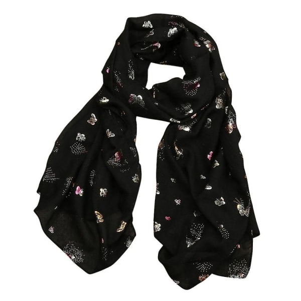 Naisen Perhonen Painettu Pitkä Huivit Sjal Pashmina Stole