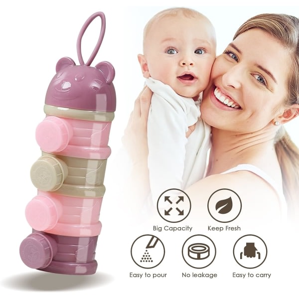 (lilla) 4-fags Formel Dispenser Baby Dispenser Po