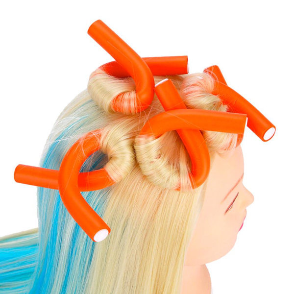 TG 10 kpl Taivutettavat Hiusrullat - 3 cm - Oranssit