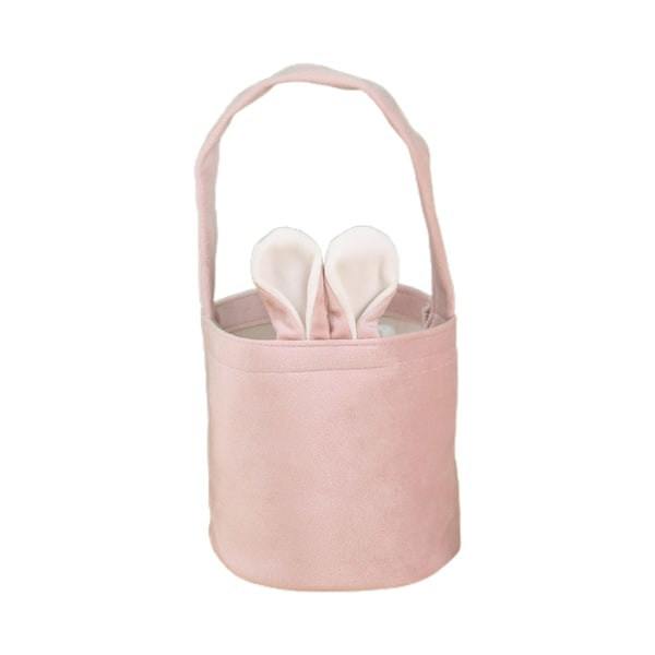 Påskpresentpåse Tyggodispåsar för påskfest Godispåse Goodie Giveaways Bunny Rabbit-Ear Tygpåse Ljusrosa