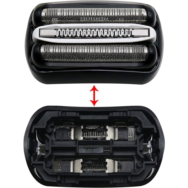 Ersättningsrakhuvuden kompatible med Braun Series 3-modeller 3000s, 3010s, 3040s, 3050cc, 3070cc, 3080s, 3090cc - 32B