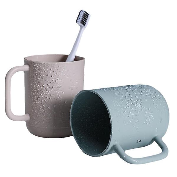 2-pakning baderomskopper, tannbørsteholder, 300 ml_yux