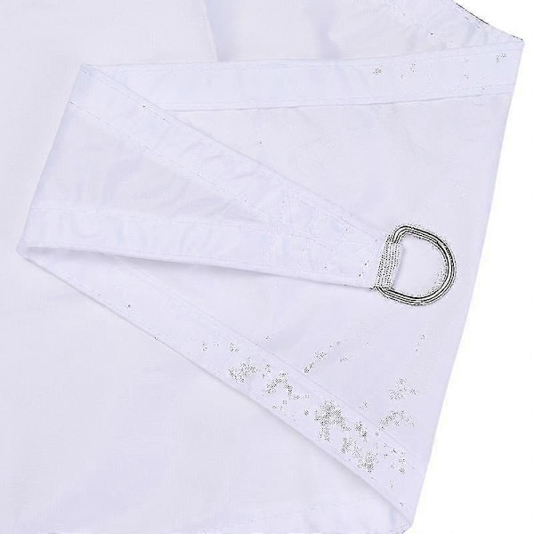 Vanntett Solseil for Hage, Rettvinklet Triangel Solskjermingsseil Baldakin UV-blokk Bassengbeskyttelse Hvit White 5*5*7.1m