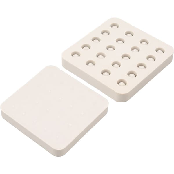 Drottningbi Larvkoppar Silikonform Biodling Bivax Drottningcellskoppar 4 Rader Gjutform 96x92x14mm, DUBUNS