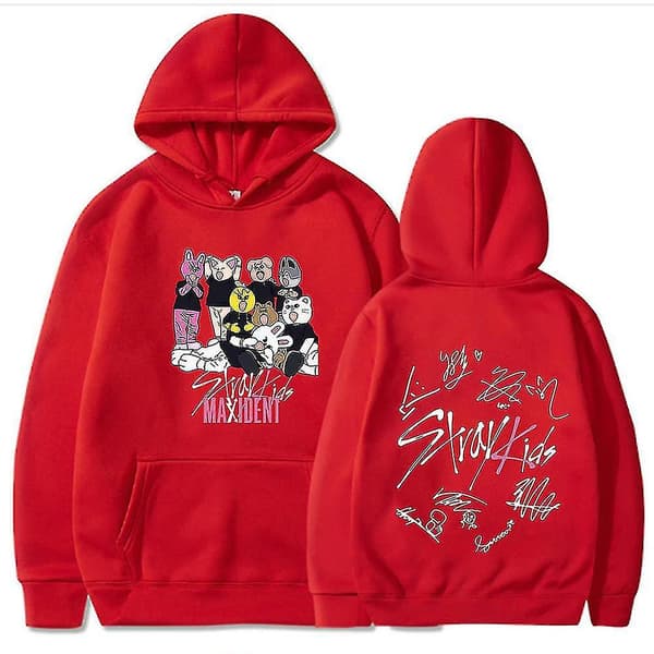 Stray Kids hettegenser [HK] rød XL red XL