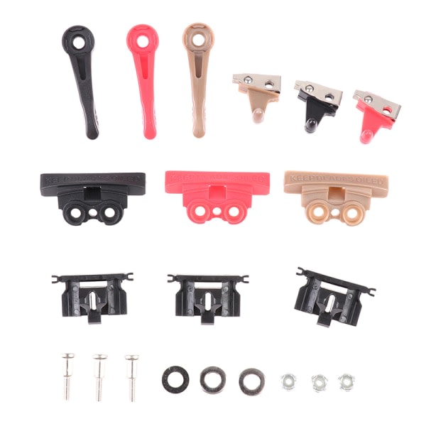 TG 7 Stycken/ Set Ersättningsklipparhuvud Swing Head Guide Block Röd