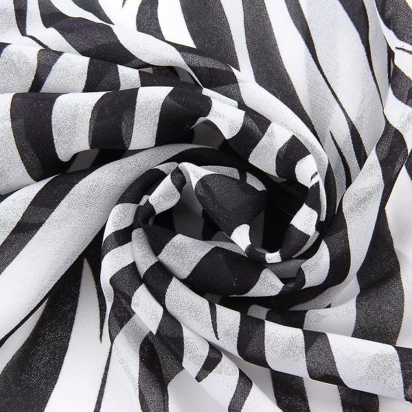 Mjuk Smoothsummer Style Kvinnor Flickor Chiffong Lång Tryckt Scarf Sjal