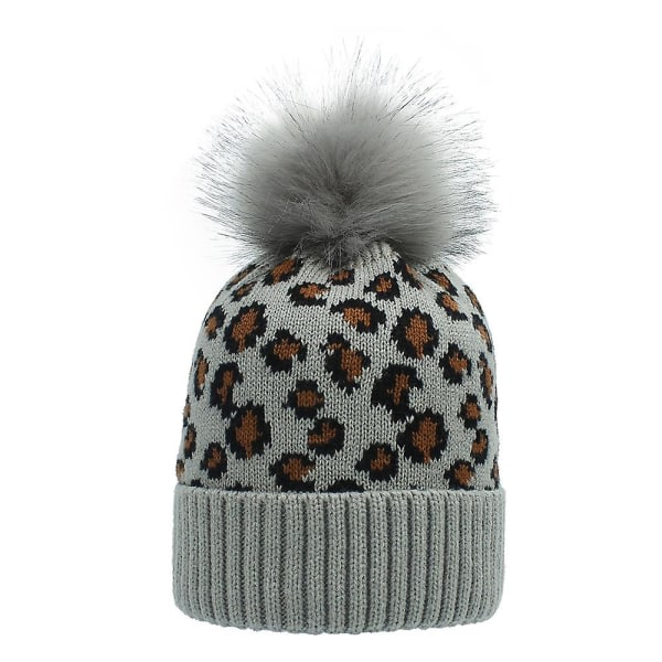 Galaxy Casual Outdoor Sports Dam Varm Stickad Beanie Hat (Lys grå) 1 Stykk Lys grå