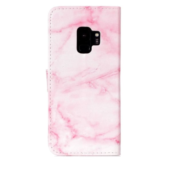 Pl?nboksfodral f?r Galaxy S9 - Rosa marmor Rosa