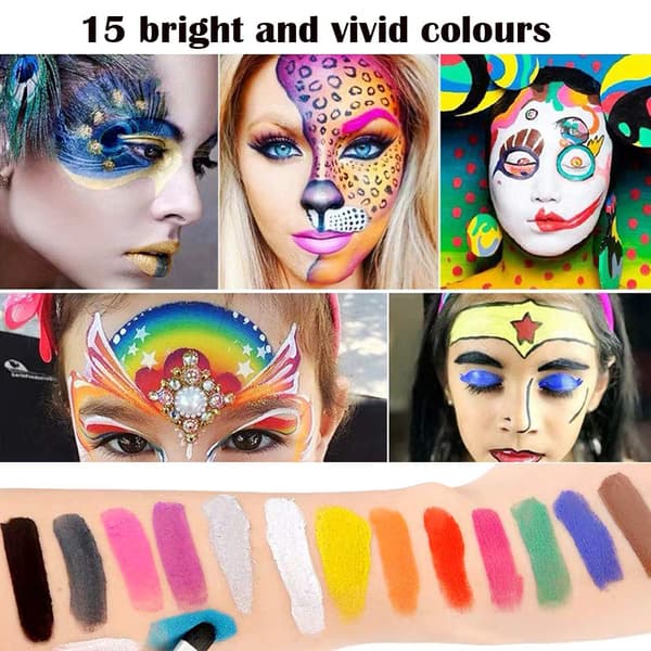 Professionelt 36 farver Ansigtsmalingssæt Makeup Palette - stock_yux