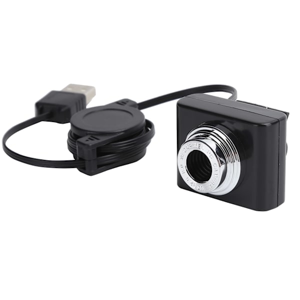 Webcam for video conferencing, USB manual focus built-in microphone driver-free computer webcam with high-quality video resolution, flexible
