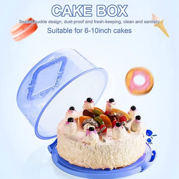 Galaxy Runde Kuchenträger, tragbare Kuchenschachtel, Kuchenspeicher -Dos Fresh Cake Carrier Geschenk