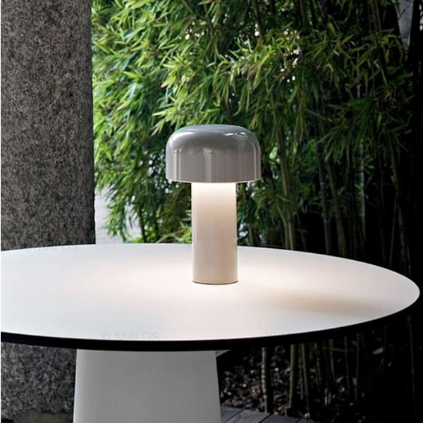 1. Svamplampe med Touch-Dæmpning Bordlampe til Stue USB Opladbar Led Natlampe Moderne Trådløs Værelse/Bar/Soveværelse/Sengebord/Studie/Hjem/Kontor Yellow