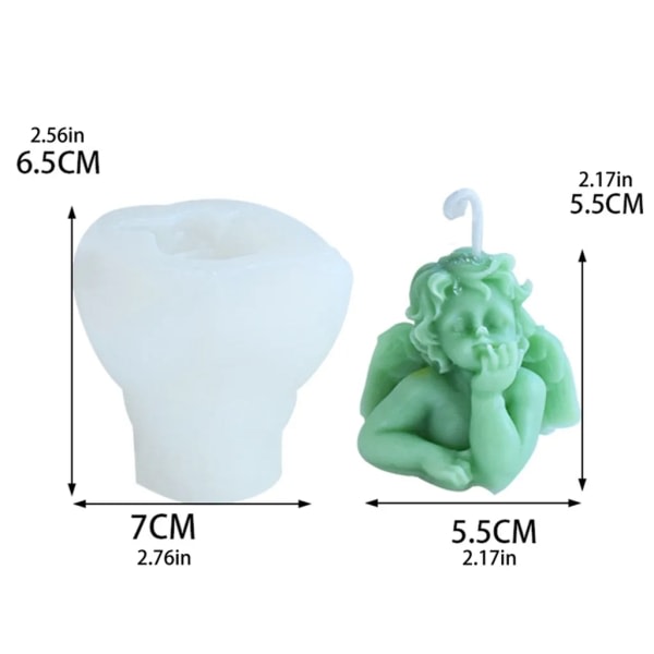 Barbie 5 stk. Forme DIY Lys Silikon Form Lysform Engelform Sæbeform Håndlavede forme